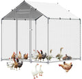 VEVOR Metal Chicken Coop for Secure Poultry in Your Yard