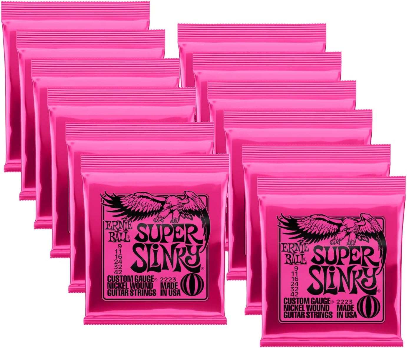 Ernie Ball Super Slinky Electric Guitar Strings for Musicians