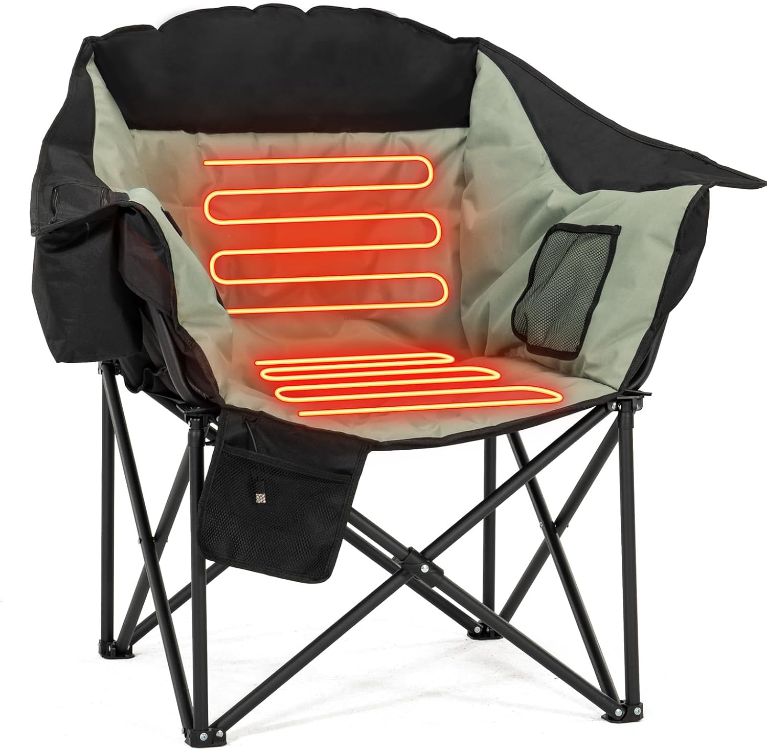 LILYPELLE Oversized Heated Camping Chair for Ultimate Comfort