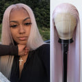 BTWTRY Pink Wig Long Straight Lace Front Wig - Natural Look