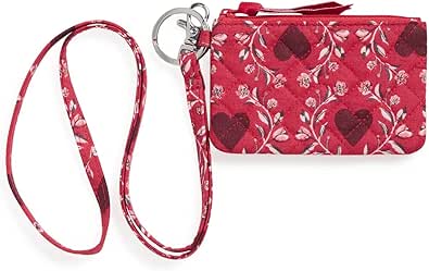 Women's Cotton Zip ID Case and Lanyard Combo for Everyday Use