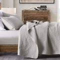 Quilt Set King Size Beige Classic Geometric Spots - Ultra Soft