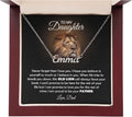 To My Beautiful Daughter Necklace - Heartfelt Gift from Parents