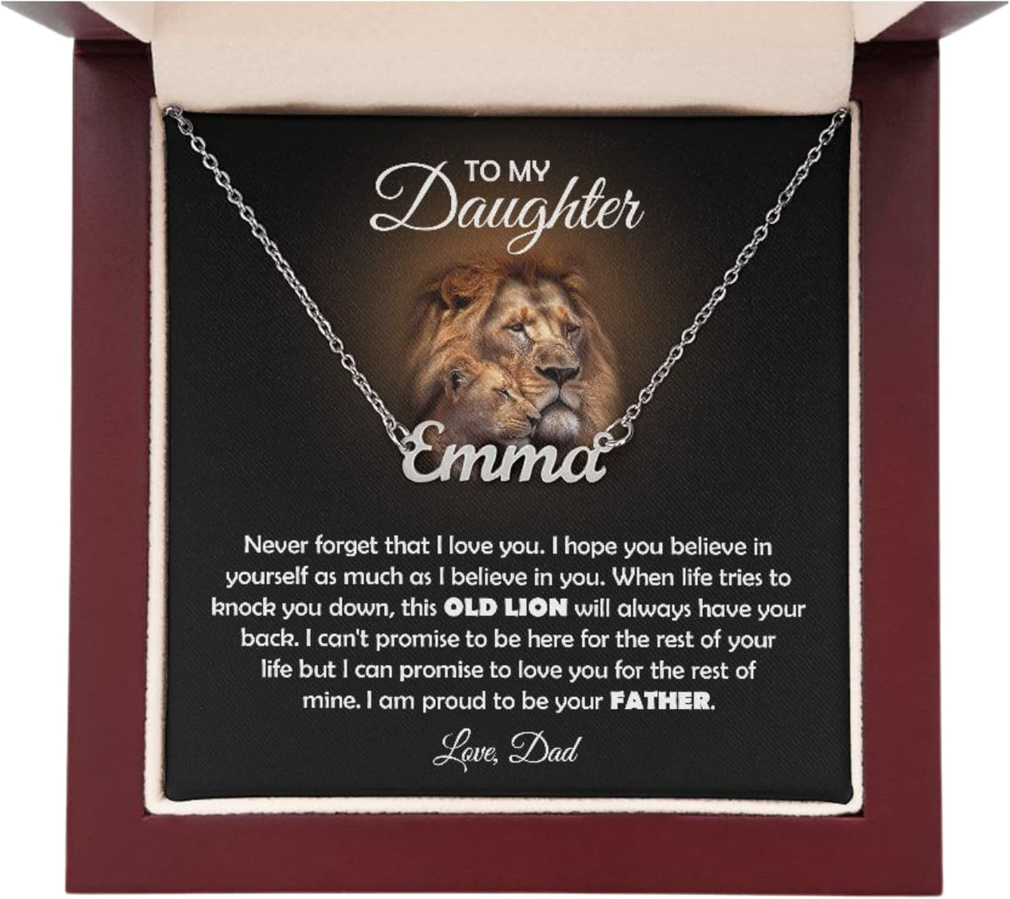 To My Beautiful Daughter Necklace - Heartfelt Gift from Parents