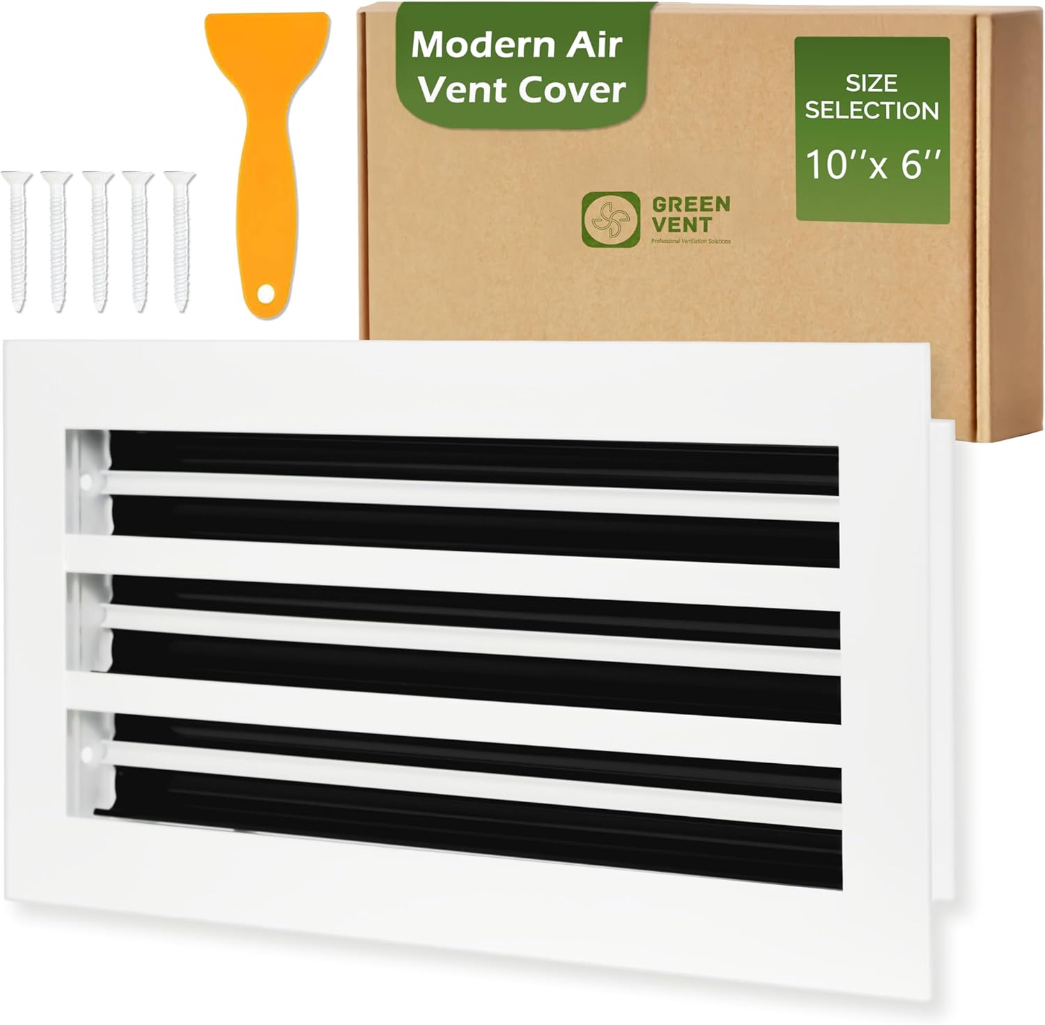Modern Air Vent Cover 10x6 for Quiet Operation and Style