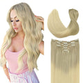 DOORES Classic Clip Seamless Clip 5pcs 75g 14in Balayage Ash to Blonde