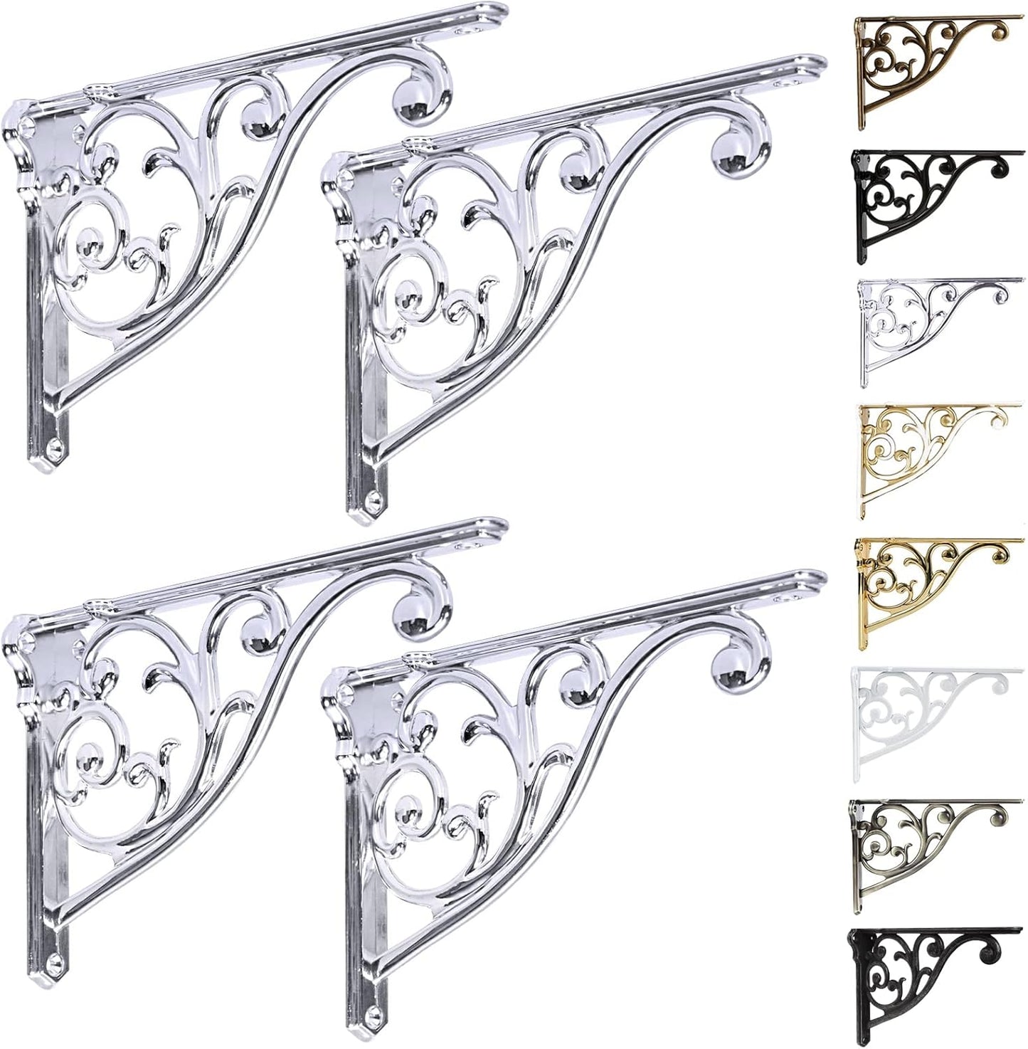 Heavy Duty 8 Inch Shelf Brackets for Stylish Home Decor