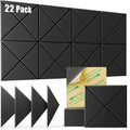 22 pack Acoustic Panels 12in x 12in x 0.4in - High Density Sound