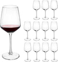 Wine Glasses set of 12 12 oz Durable Red White Wine Glasses