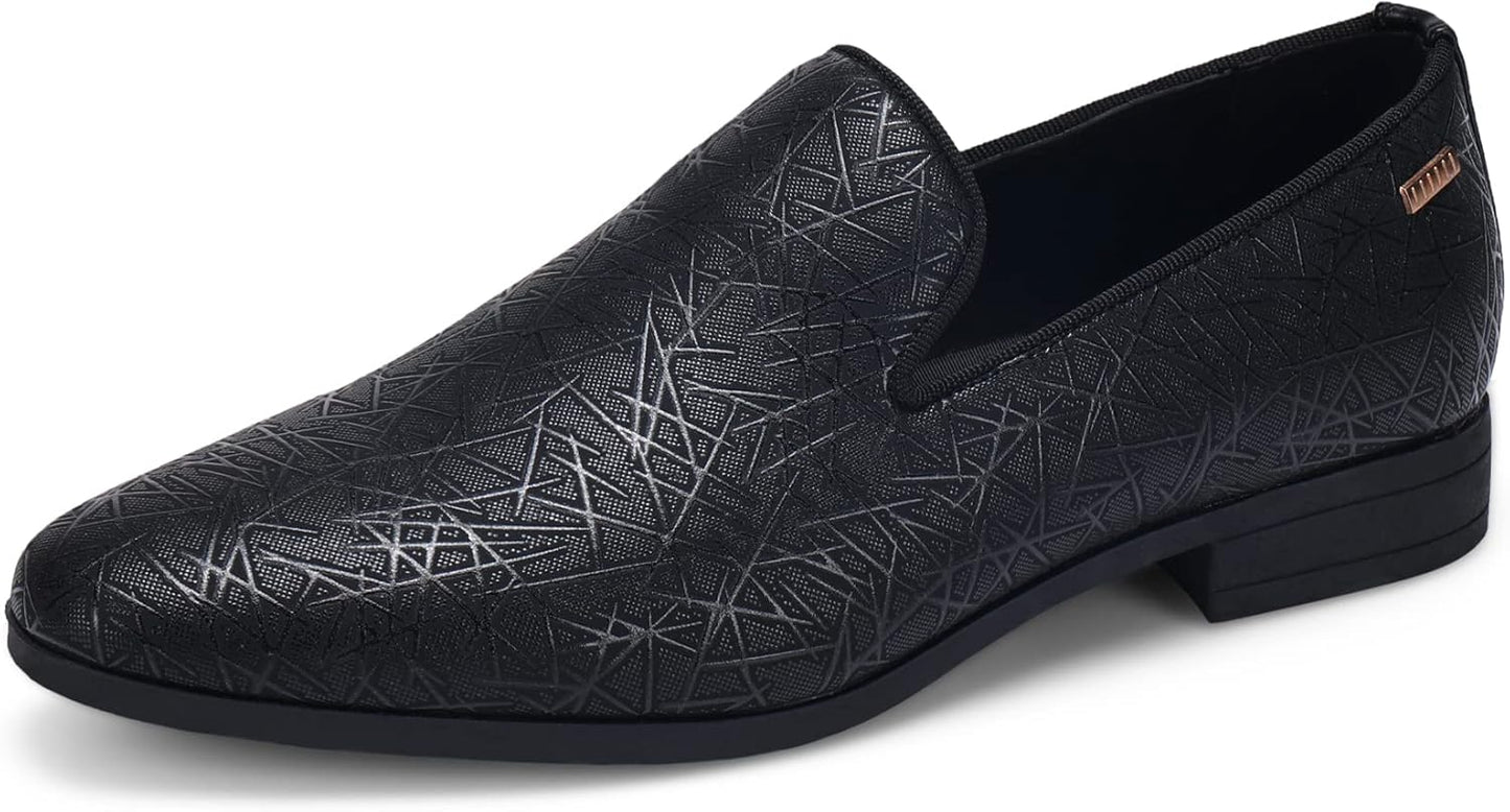 UUBARIS Mens Dress Loafers Tuxedo Slip on Shoes for Any Occasion
