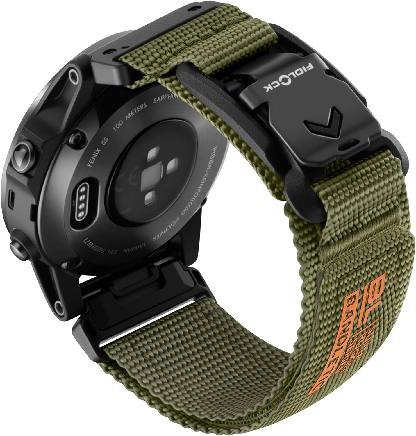 Compatible with Garmin Fenix 6S Watch Band - Rugged Nylon Strap