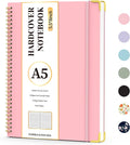 A5 Spiral Notebook Journal for Work & School - Hardcover, College