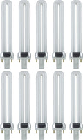 PL9/SP41K 2-Pin 9W 4100K U-Shaped PL CFL Bulbs - 10 Pack