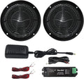 Herdio 6.5 in Marine Bluetooth Speakers Pair - Weatherproof Bluetooth