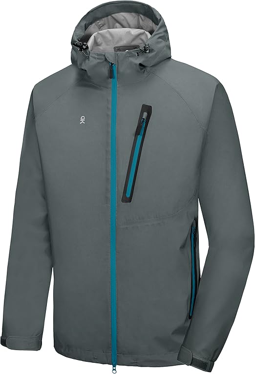 Little Donkey Andy Men's Waterproof Rain Jacket for Outdoor Use