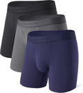 Men's Modal Boxer Briefs Trunks - Ultra Soft Support Pouch