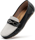 Women's PU Leather Business Loafers - Slip On Casual Flats