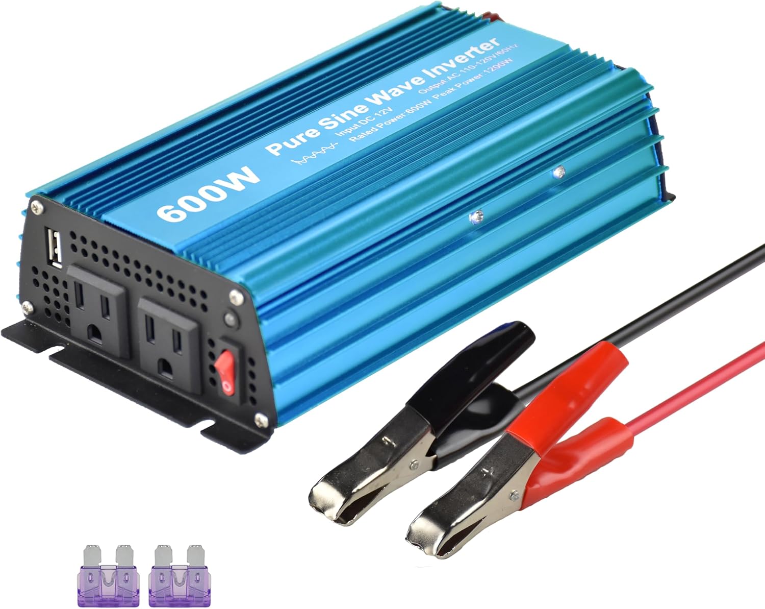 DC 12V to AC120V Pure Sine Wave Power Inverter 600W Review