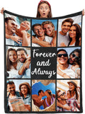 Custom Photo Blanket Personalized Flannel Throw - Soft, Photo-Printed