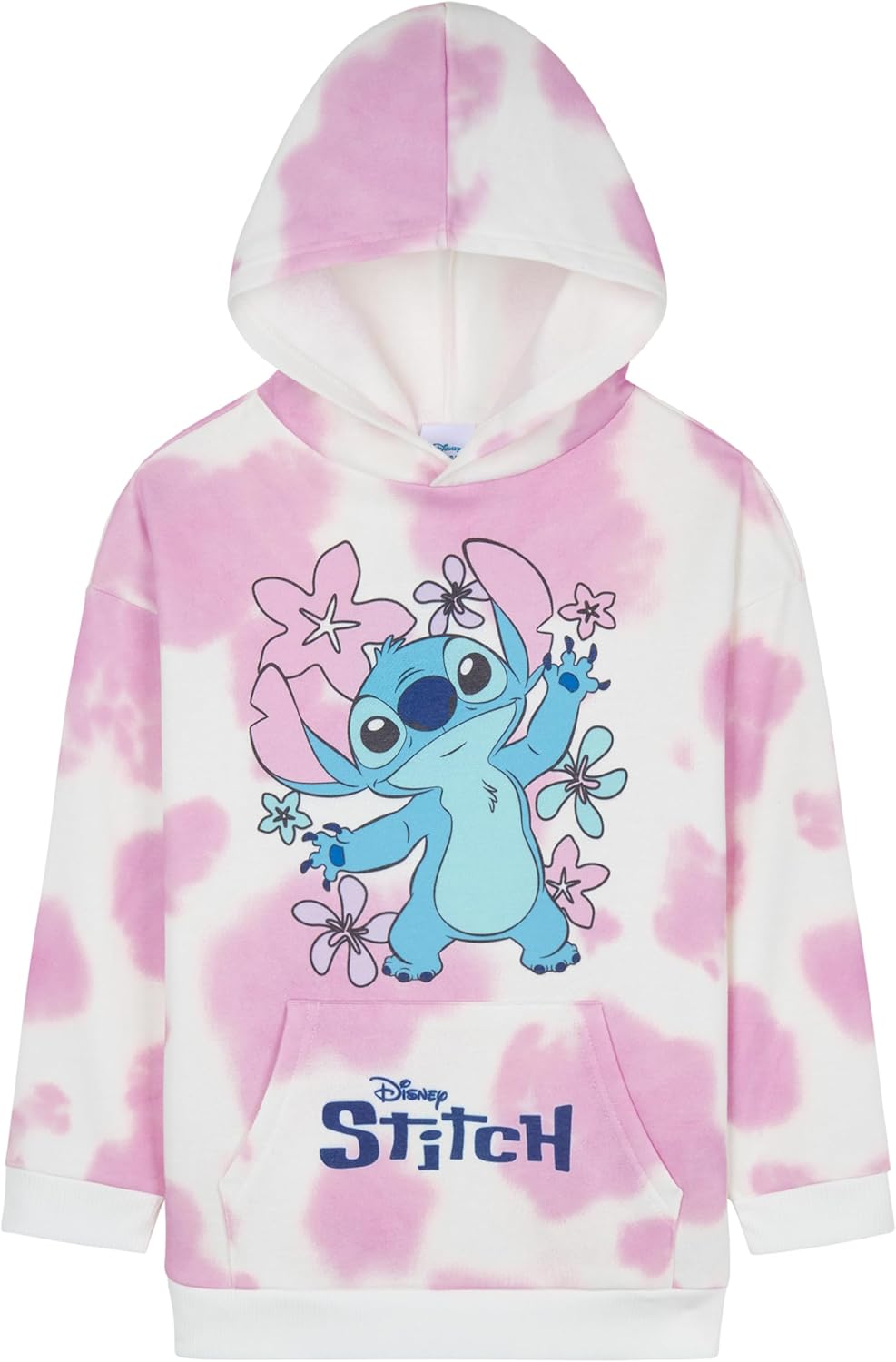 Stitch Hoodie for Girls - Cozy Tie Dye Sweatshirt with Ears