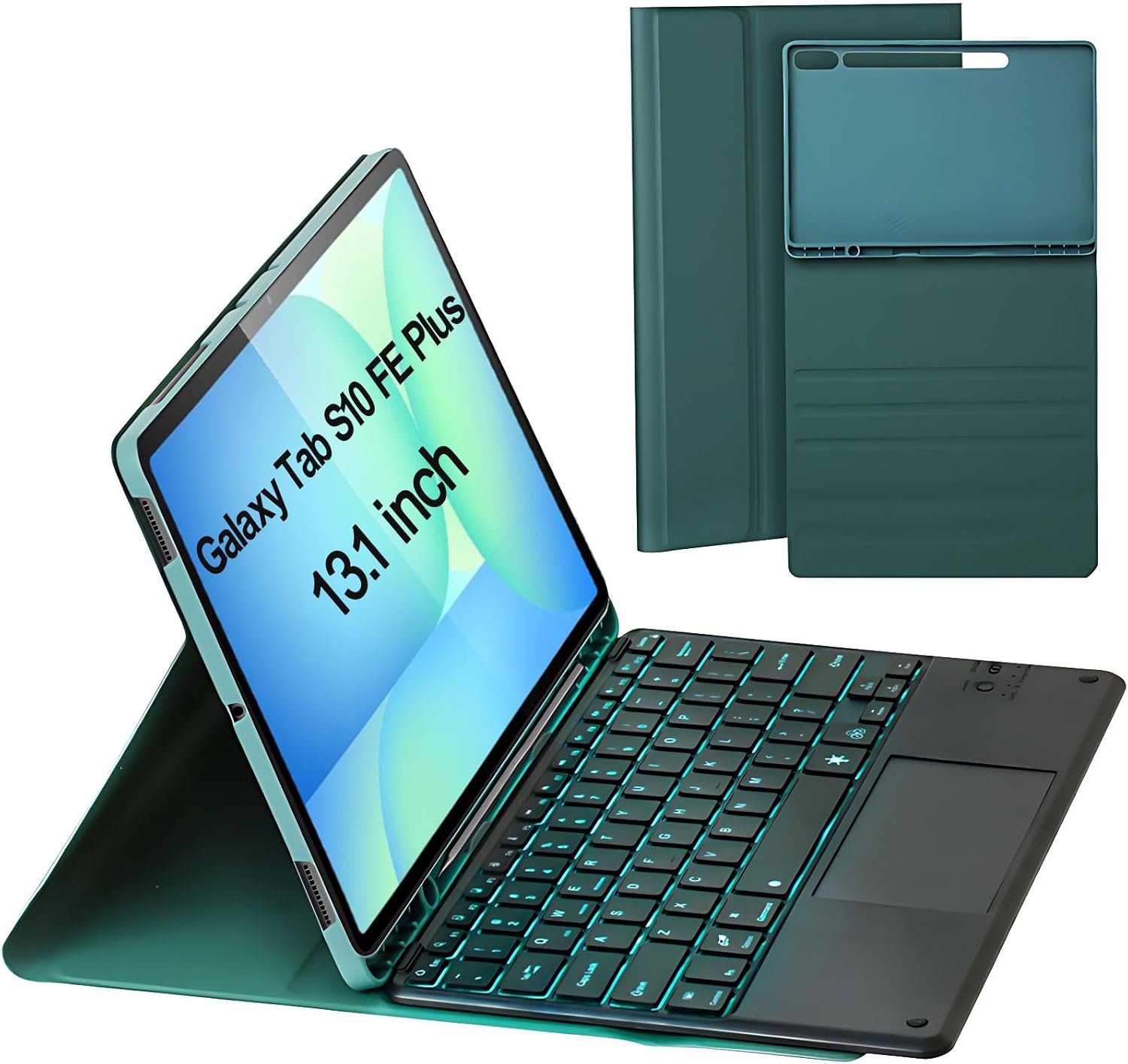 Keyboard Case for Samsung Galaxy Tab S10 FE Plus with Touchpad