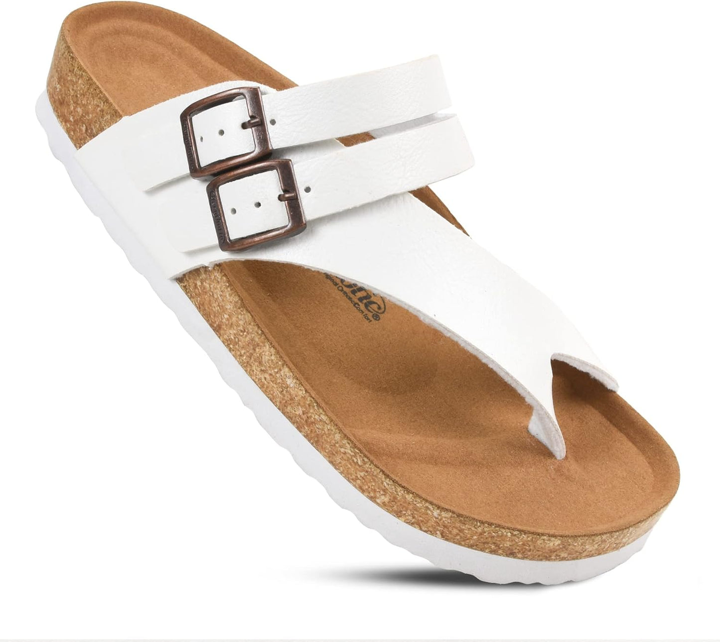 AEROTHOTIC Womens Strappy Slip-On Sandals with Arch Support