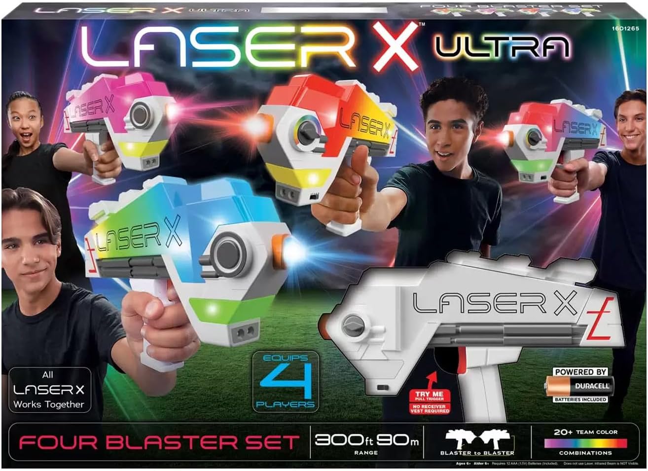 Laser X Revolution Blaster-to-Blaster 4 Pack for Ultimate Fun