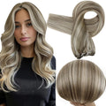 Full Shine Weft Hair Extensions Human Hair Straight - Natural Volume