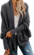 Mafulus Womens Oversized Chunky Knit Cardigan - Cozy Layering