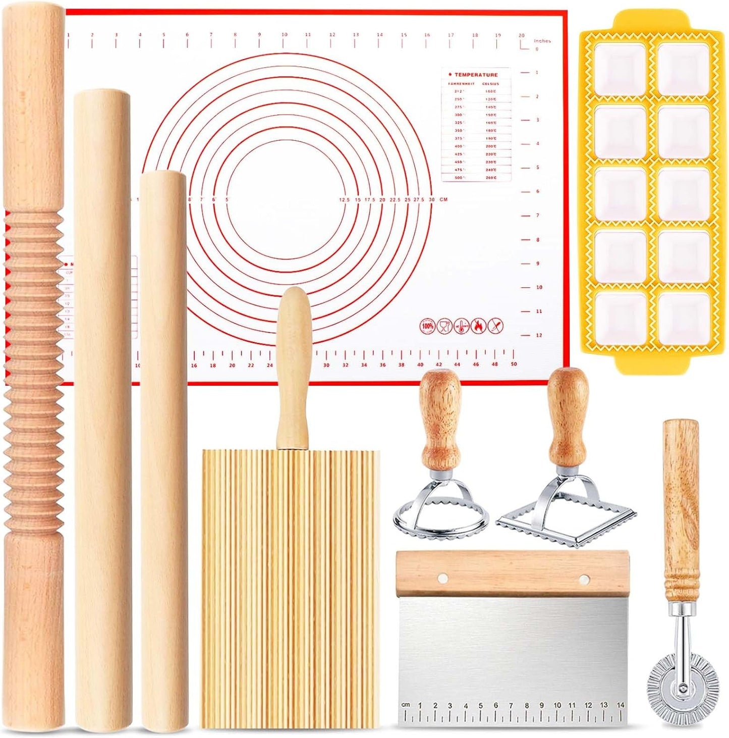 ATPWONZ Wood Pasta Kit - Create Perfect Ravioli!