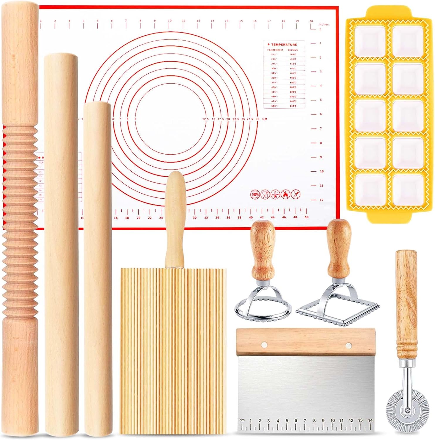 ATPWONZ Wood Pasta Kit - Create Perfect Ravioli!