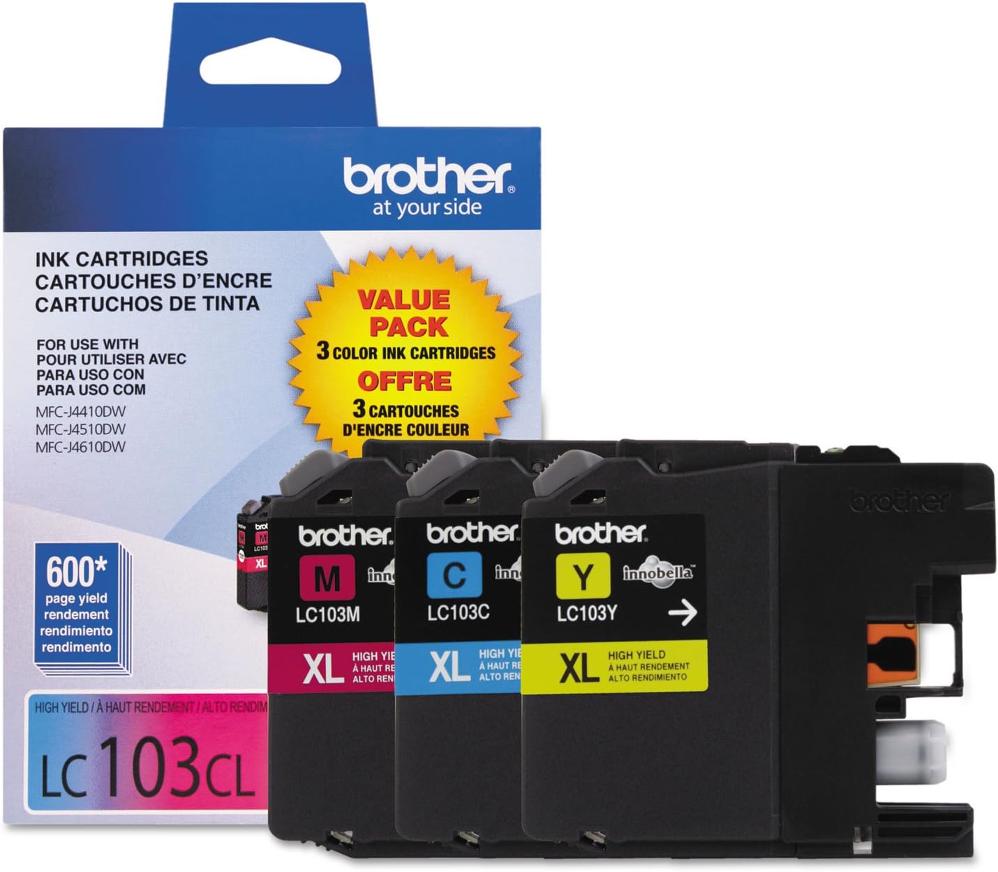 Brother LC1033PKS High-Yield Ink Cartridges for Vibrant Prints