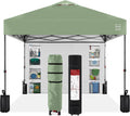 10x10ft Easy Pop Up Canopy w/Side Wall - One-Person Setup