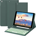 Dark Green Keyboard Case for iPad 10.2 in (9th/8th/7th Gen) - Backlit