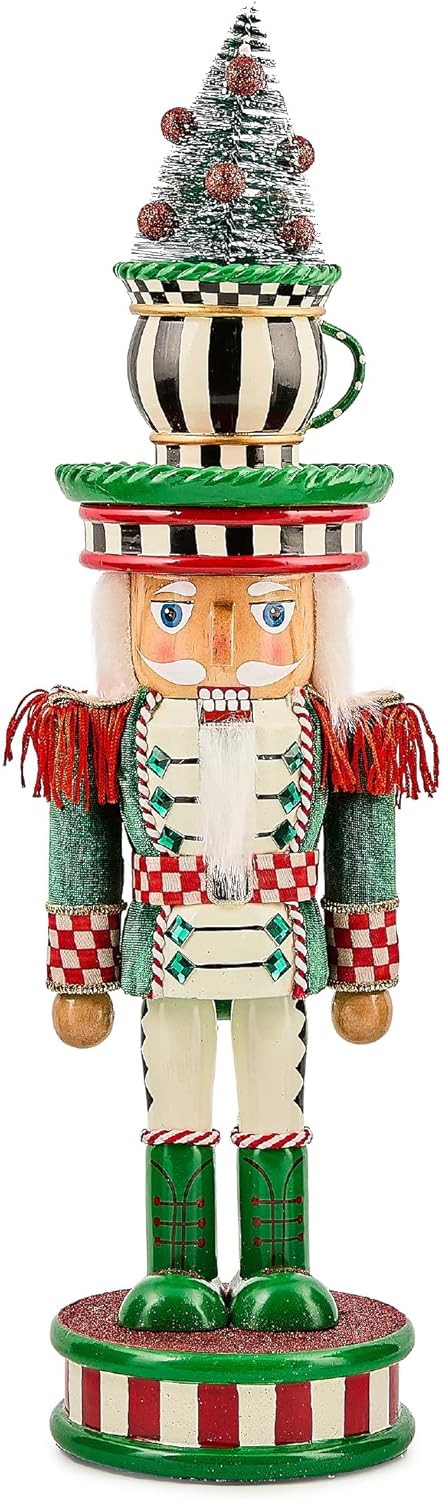 MACKENZIE-CHILDS Decorative Nutcracker Figurine for Christmas