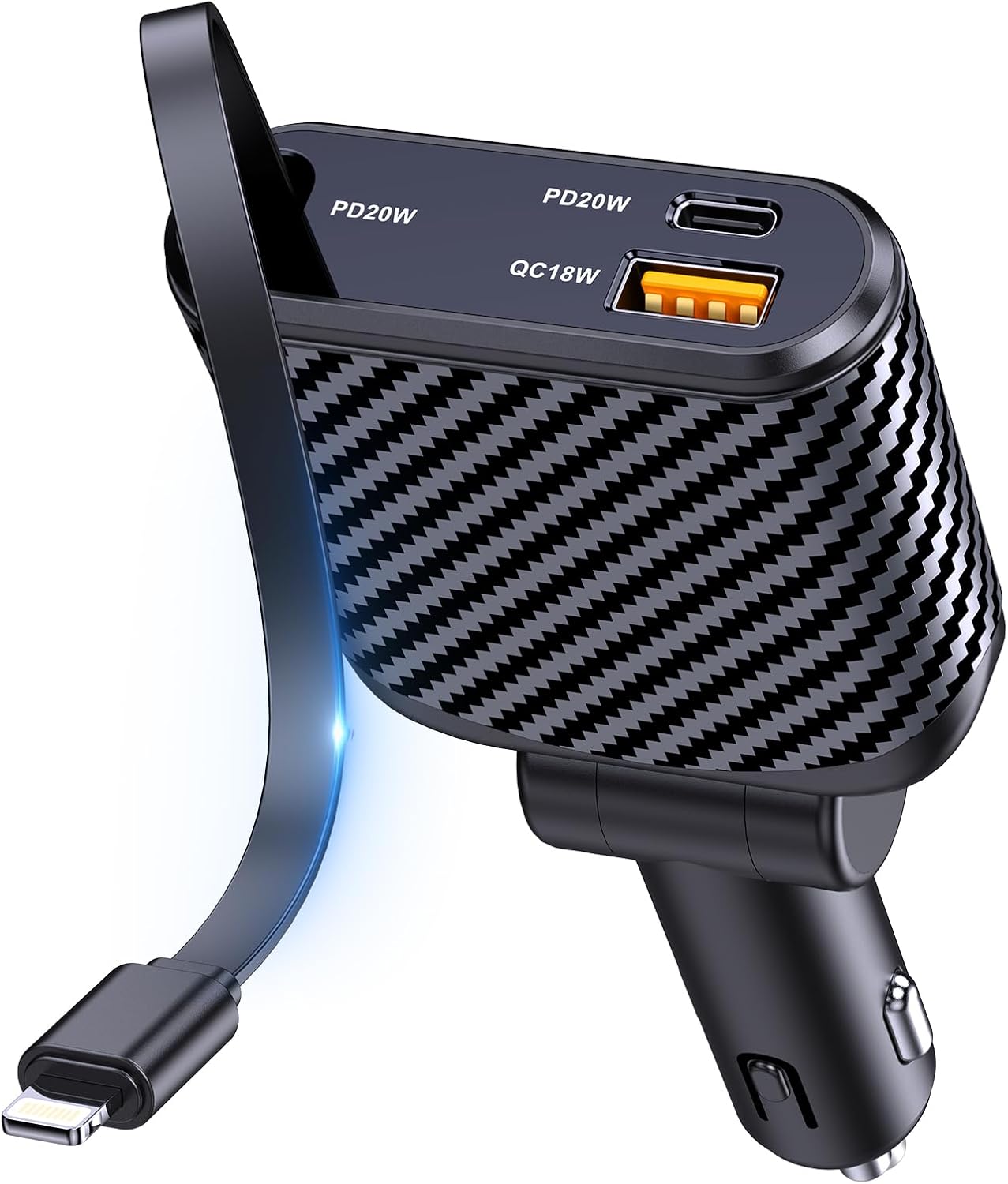 Quick Charge Car Charger, 58W Super Fast Adapter, iPhone 14 Compatible