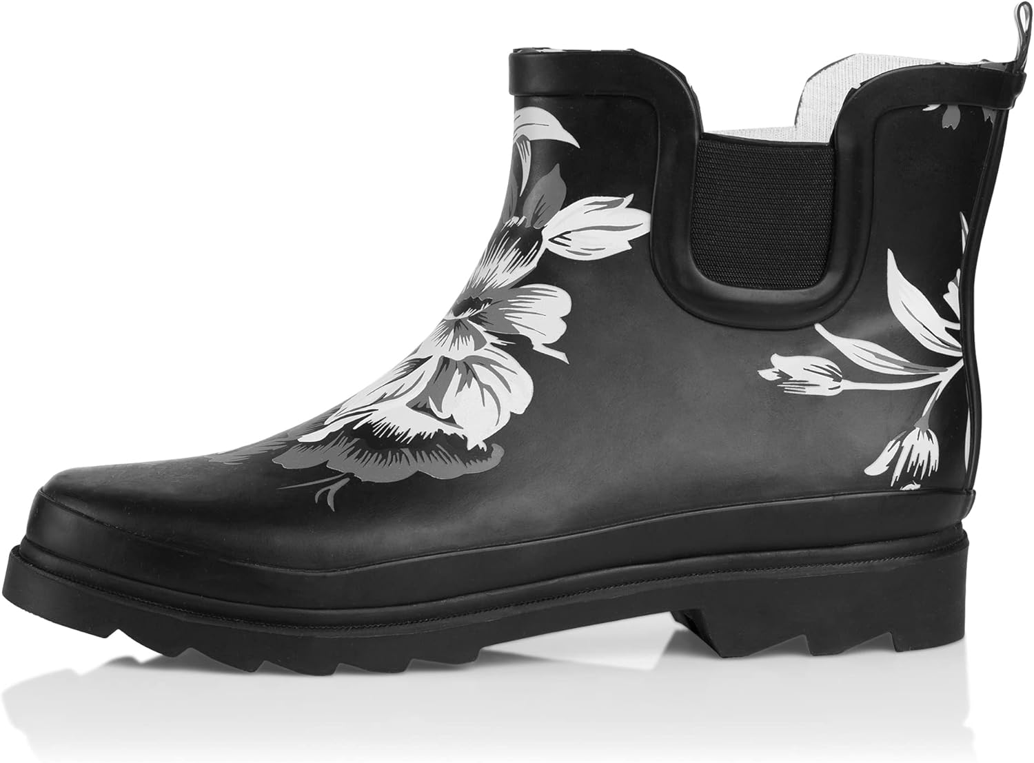 NORTY Womens Ankle Rain Boots - Waterproof Garden Boots for Women