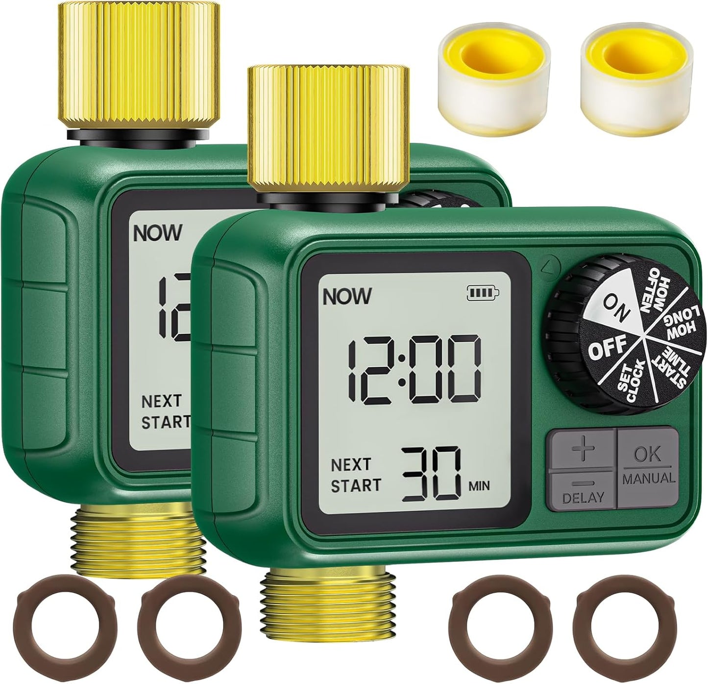 Programmable Water Timer with Rain Delay for Efficient Watering
