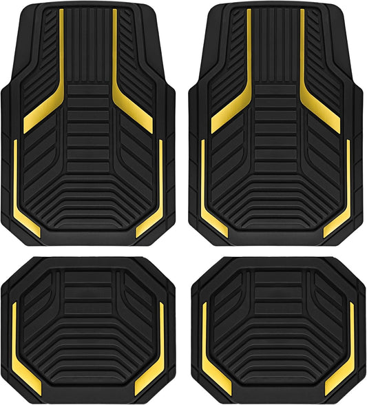 PIC AUTO Heavy Duty Rubber Floor Mats for All Vehicles