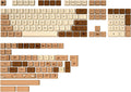 YUNZII Coffee Cat PBT Dye Sub Keycap Set - Cherry Profile Upgrade