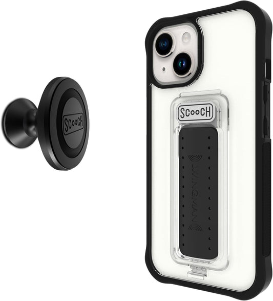 Scooch iPhone 15 Case with Kickstand and Magnetic Mounting
