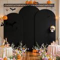 Set of 3 Black Arch Covers 7.2/6.6/6 ft - Stretchy Fitted Spandex