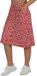 Women's Midi Length Skort 24in Knee-Length - Modest Athletic Skort