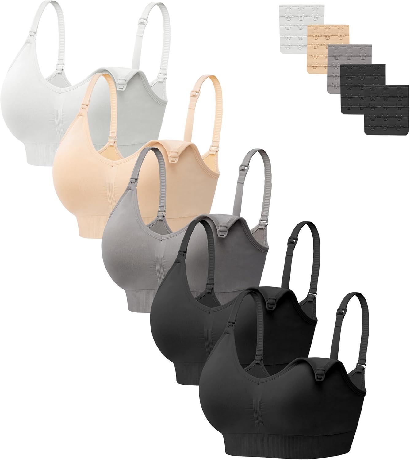 HBselect Women Maternity Bras for Nursing and Sleep Comfort