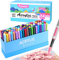 Guangna Acrylic Paint Markers, 84 Colors Paint Pens - Smooth, Opaque