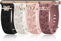 4 Pack Engraved Silicone Bands - Cute & Breathable Sport Straps