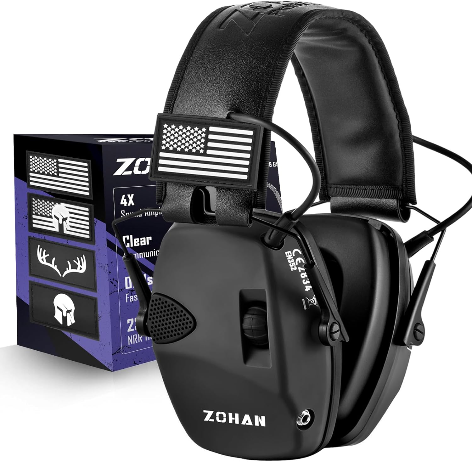 ZOHAN Electronic Shooting Earmuffs for Ultimate Hearing Protection