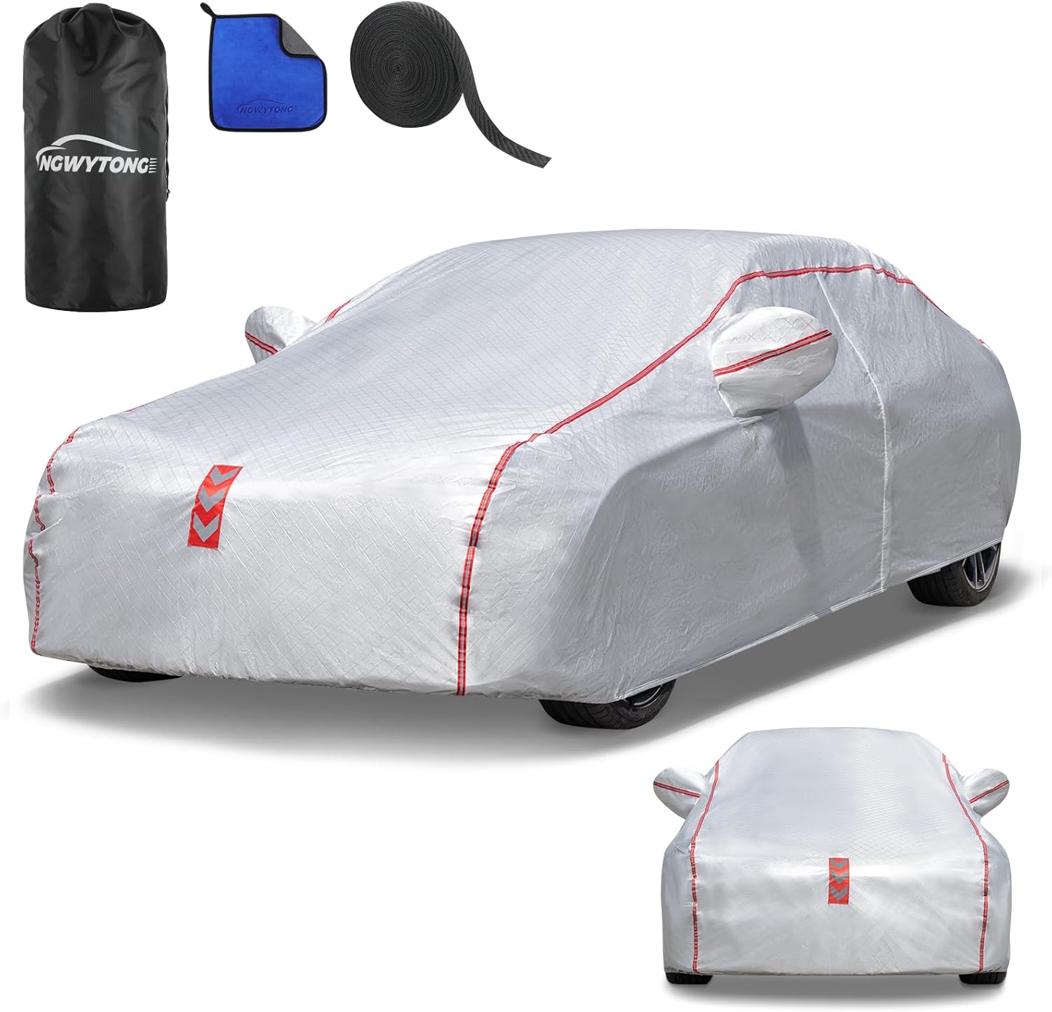Car Cover Waterproof All Weather for Sedans 186-193 in Size