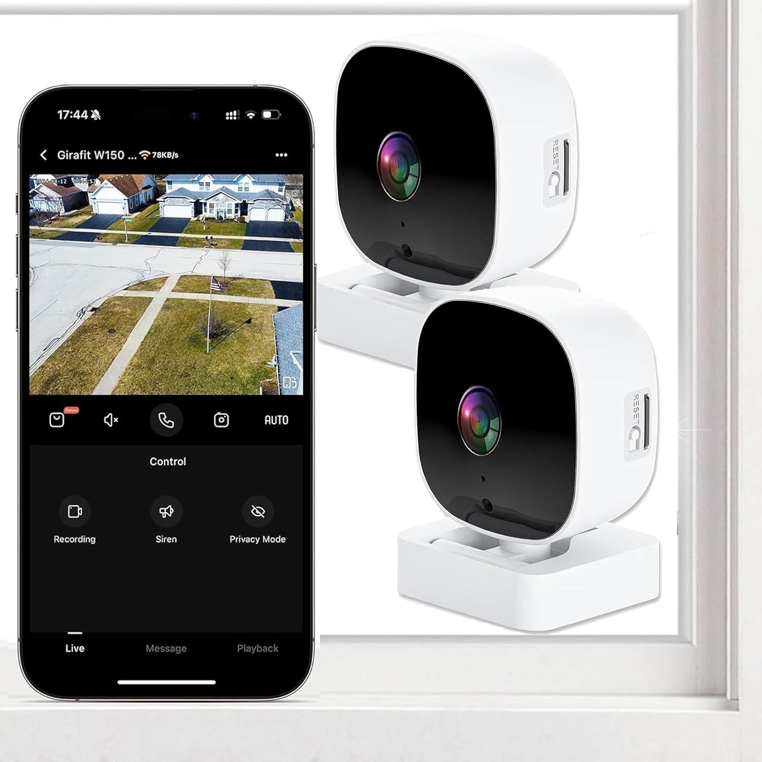 Crystal-Clear Security Camera with Color Night Vision & Alerts