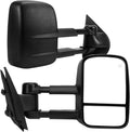 YITAMOTOR Towing Mirrors Compatible with 07-14 Chevy Silverado - Wider